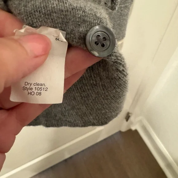 J Crew cardigan gray/cream EUC size M - Picture 5 of 5